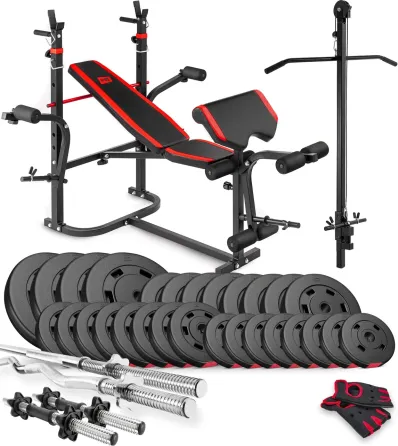 Тренажер Hop Спорт Zestaw Premium 110Kg Z Ławką Hs 1065 Wyciągiem I Modlitewnikiem Киев