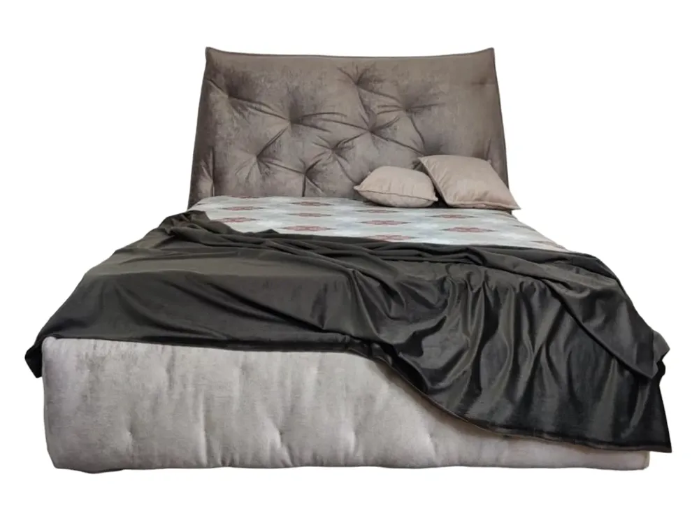 Кровать BNB Двуспальная Mayflower Comfort 160 x 200 см Simple С подъемным механизмом и нишей для белья Серый Киев - изображение 1