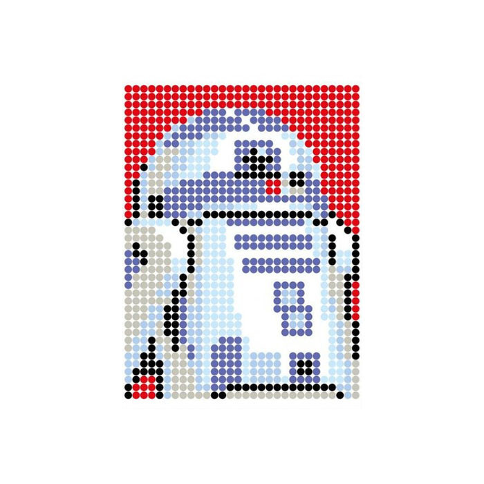 Картина по номерам стикерами в тубусе 