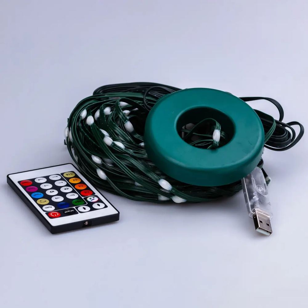 Garlando Розумна гірлянда Smart 250 LED довжина 2,5 м з керуванням зі смартфона зелена, мультик Коломия - фото 6