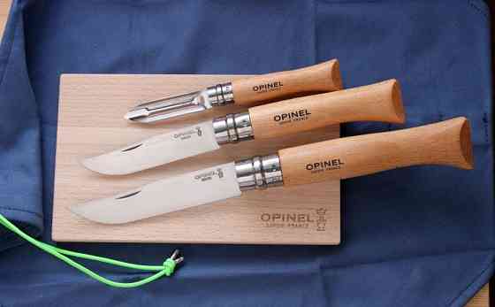 Набір Кухонних Ножів 3 предмета + дошкою Opinel "Nomad Cooking Kit" (002177) Нержавіюча сталь Нововолинськ