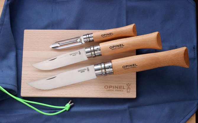 Набір Кухонних Ножів 3 предмета + дошкою Opinel "Nomad Cooking Kit" (002177) Нержавіюча сталь Нововолинськ - фото 2