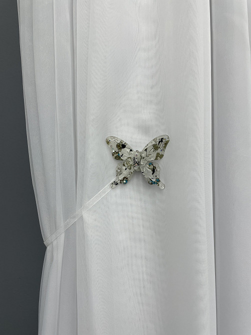 Магніти для штор і гардин Метелик Люсі набір 2 шт Хакі (81-171) Київ - фото 5