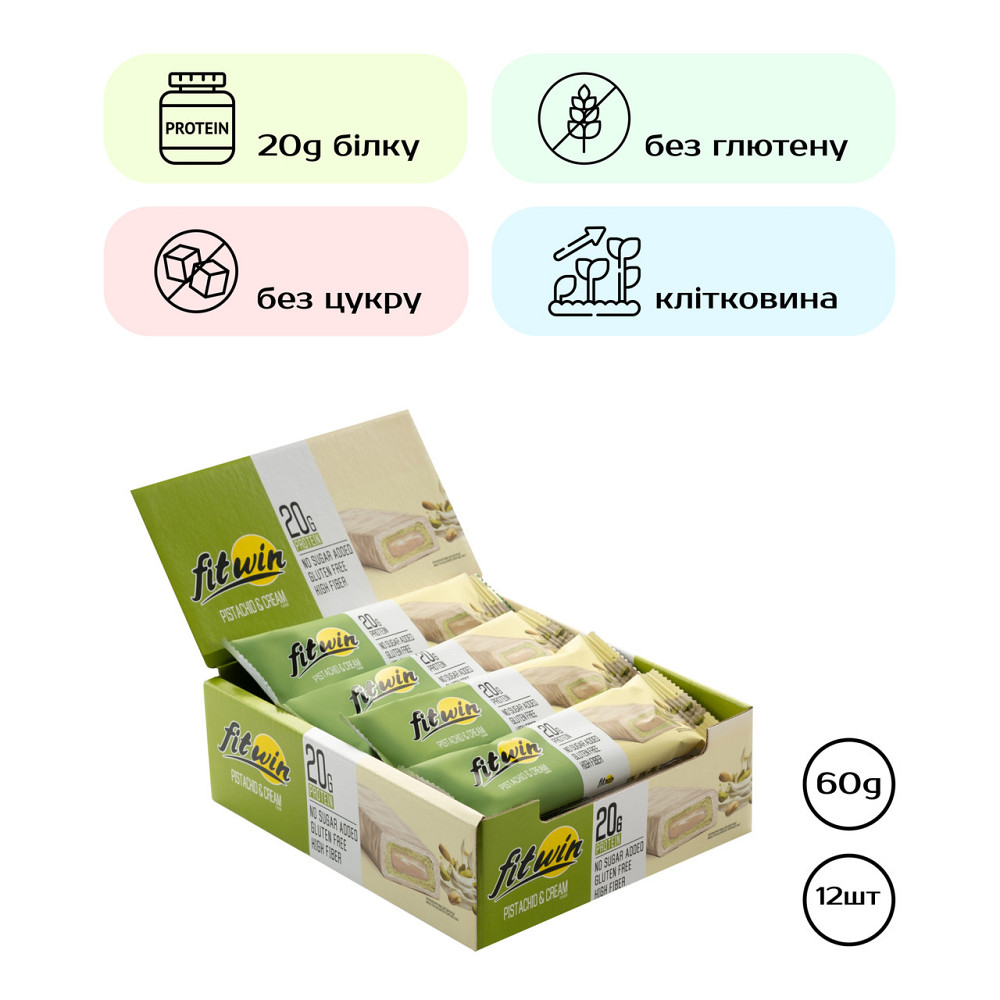 FitWin - 12х60g Pistachio Cream Киев - изображение 1