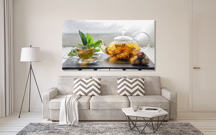 Картина полотно у вітальню / спальню  Чай    MLP_357 ( 60х30см ) 90х180см Київ - фото 2