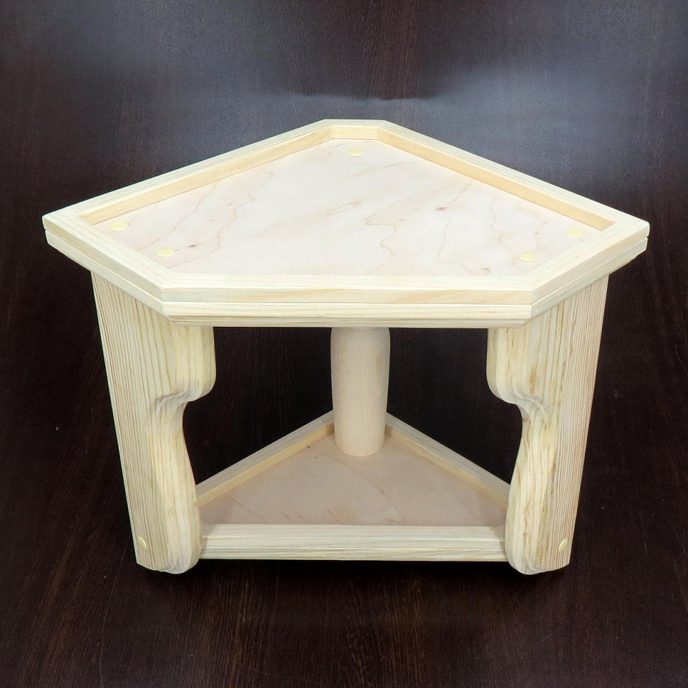 Угловая настенная полка 