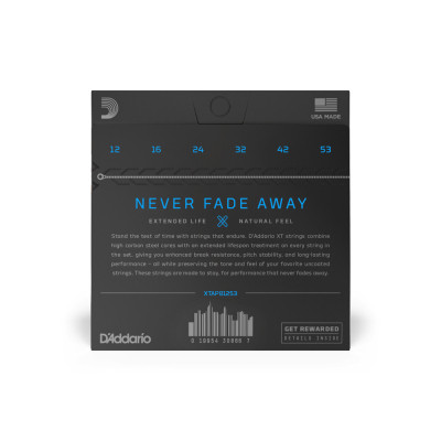 Струни для гітари D'Addario XT Phosphor Bronze Light (12-53) (XTAPB1253) Вінниця - фото 3