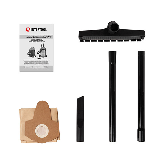 Пилосос INTERTOOL DT-1020, 1,2 кВт, >17 кПа, бак 20 л пластик, шланг 1,5 м - для побутового прибирання Львів - фото 10