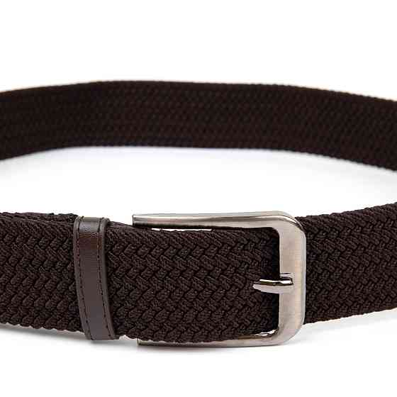 Текстильний ремінь чоловічий класика Коричневий (Vintage) Київ