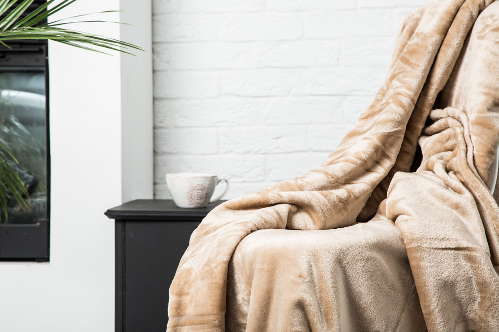 Ecotton Плед Ecotton 220х240 см із мікрофібри Well Soft бежевий (Beige) Коломыя - изображение 1