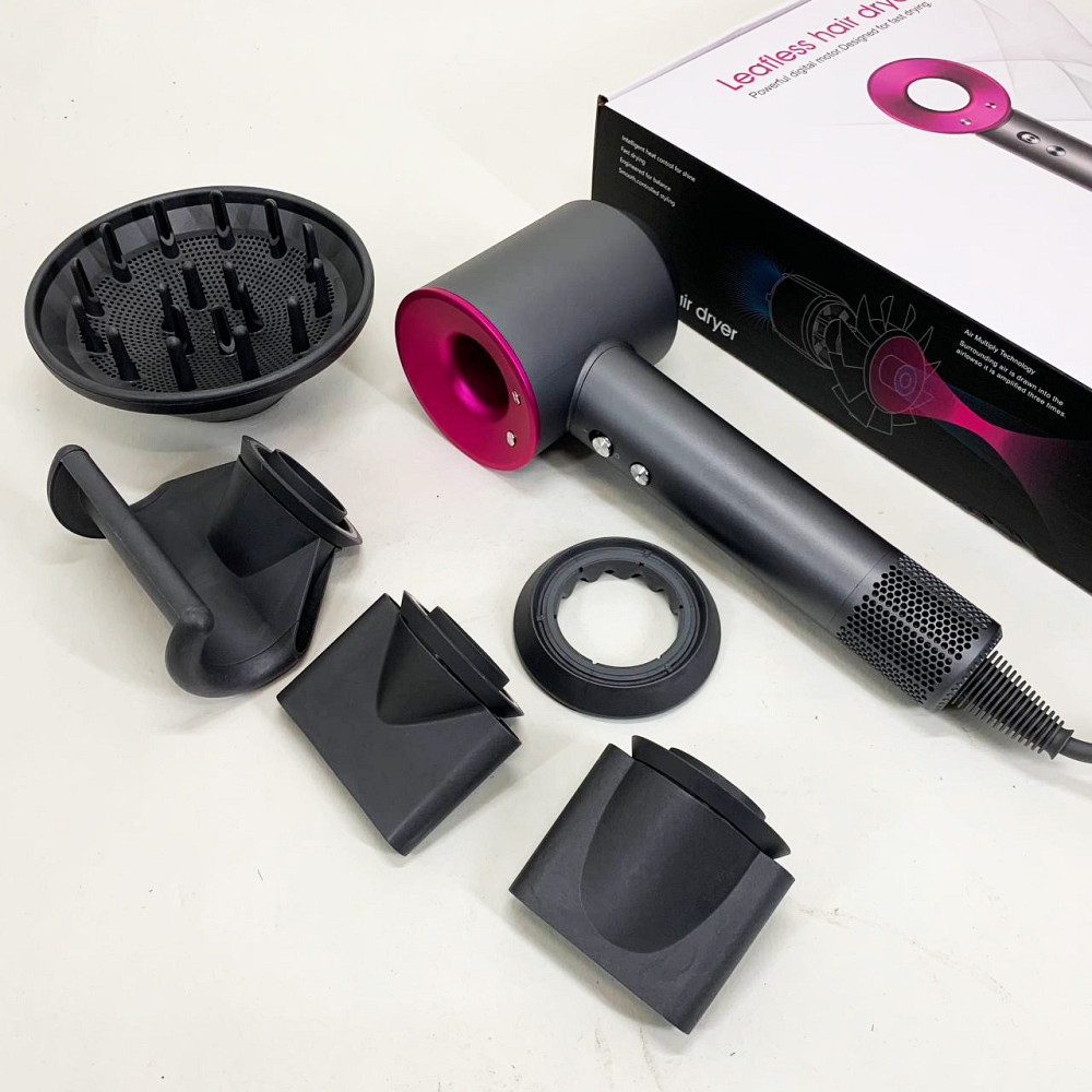 Електрофен з насадками, Фен для волосся з режимами Фен регулюванням температури і потоку повітря YF-65 Львів - фото 1