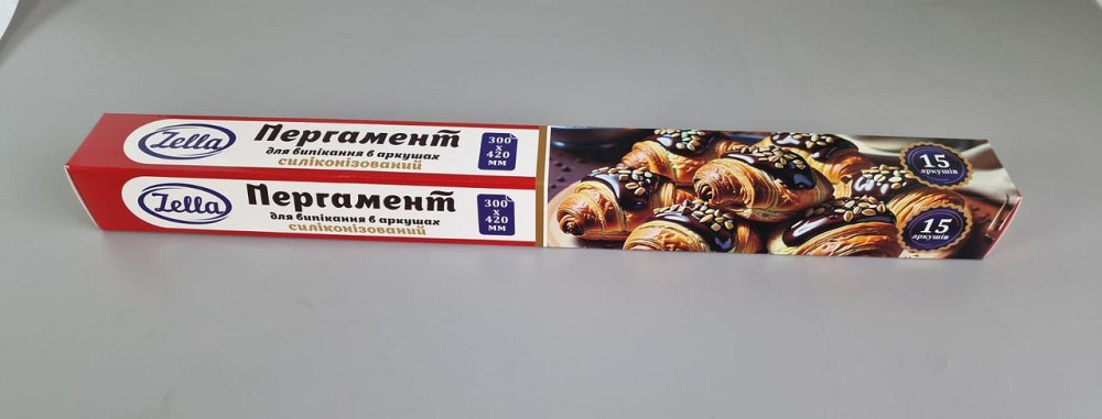 Пергамент для випікання (15листів) 30*42 білий силіконовий (1 пачка) Харків - фото 1