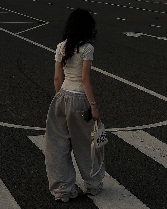 Женский прогулочный оверсайз костюм двойка: футболка и штаны двунитка + вискоза Одесса - изображение 5