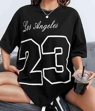 Футболка женская с принтом  46 Черная 2664084180 Днепр