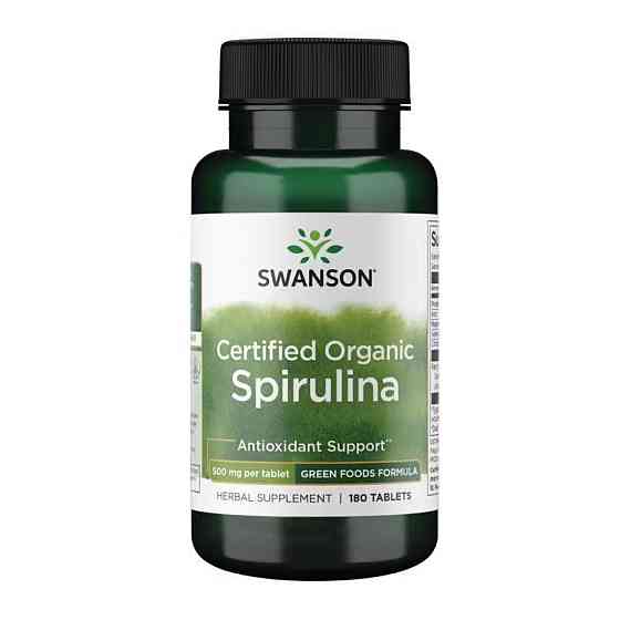 Certified Organic Spirulina 500mg - 180 tabs Луцк