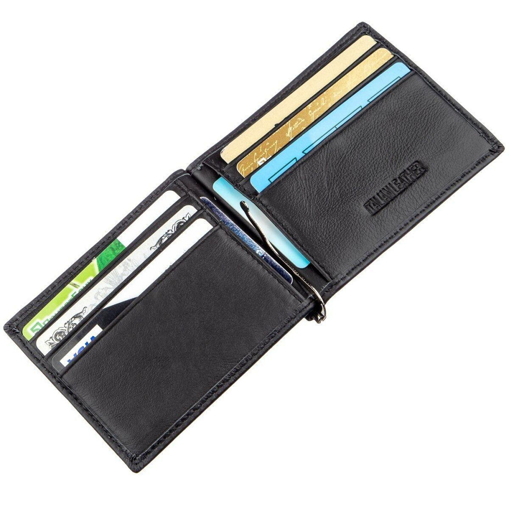 Зажим с монетницей на молнии ST Leather 18948 Черный Киев - изображение 4