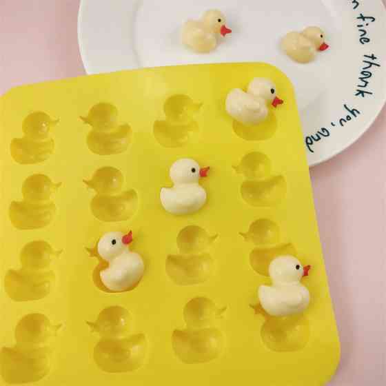 Молд силіконовий Качка 175 на 175 мм жовтий Київ