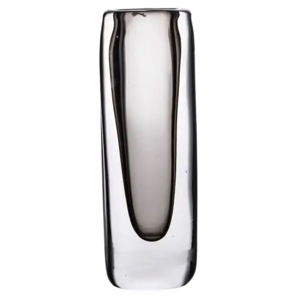Flower Season Ваза скляна прозора 7.7х5.5х24.5 см для квітів декоративна 200 мл Сіра HP-10-16 Киев - изображение 2
