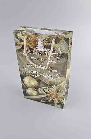 Новорічні пакети для подарунків, середній 17x26x8-035 (12 шт.) Харків