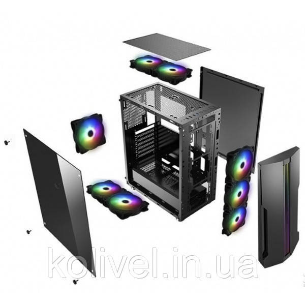 Корпус Xilence XILENT BLADE RGB X512.RGB 2xUSB3.0, ARGB FAN 12cm, без БЖ ATX (XG121_X512.RGB) Киев - изображение 3