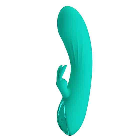 Вибратор-кролик PRETTY LOVE DJ Stick бирюзовый, 12.7 х 2.7 см Sex Aura Киев