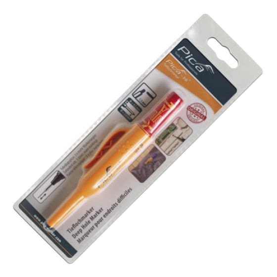 Маркер фірмовий з довгим носиком Pica-Ink Deep Hole Marker, 150/40 червоний Одеса