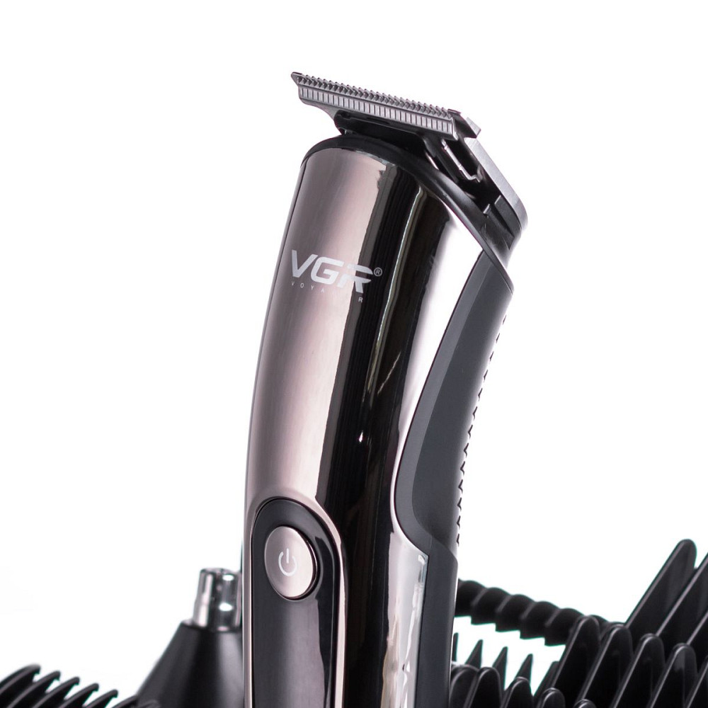 VGR Набір для стрижки волосся 5 в 1 машинка, триммер та бритва Vgr V-107 Коломия - фото 3