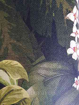 Шпалери вінілові Grandeco One roll one motif 1.59x2.8 панно мурал пальми дерева зелені листя Київ