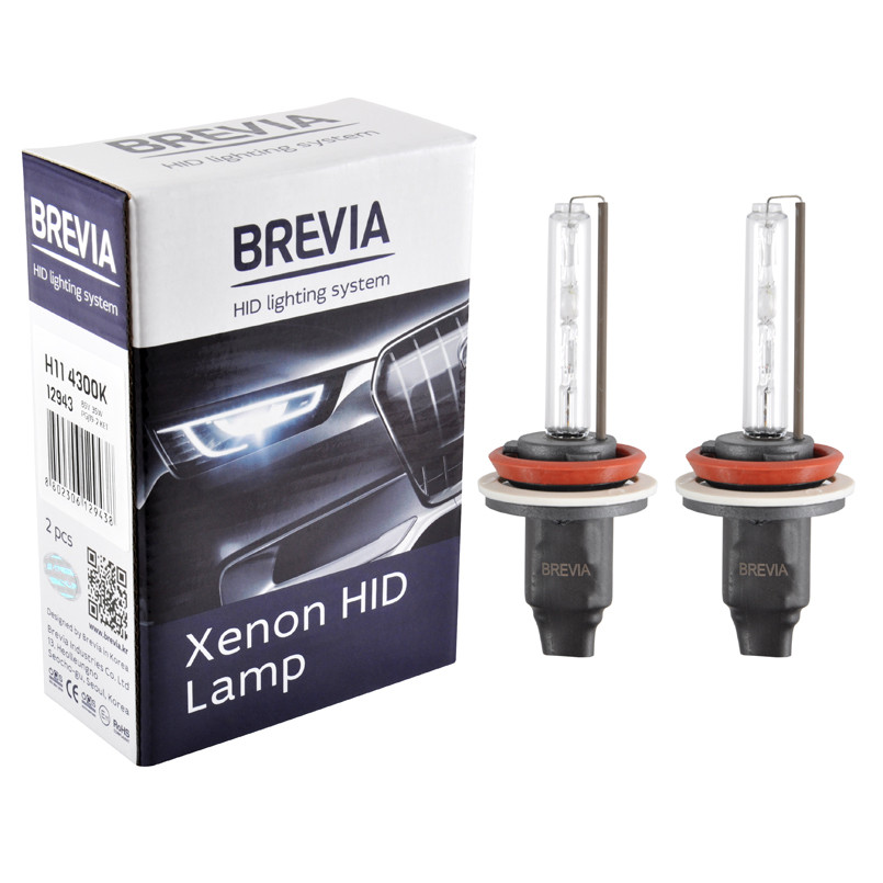 Ксеноновая лампа Brevia H11 4300K, 85V, 35W PGJ19-2 KET, 2шт Львов - изображение 1