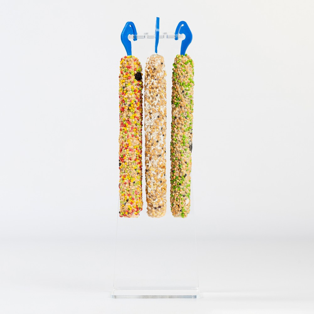 Ласощі для птиці Коктейль. Колосок «Сафлор. Лісові ягоди. Кокос» ласощі для хвилястих папуг 90 г, Природа Вінниця - фото 3