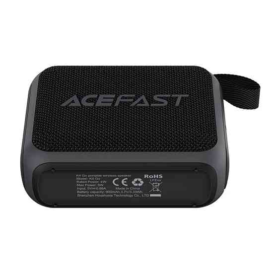 Портативна колонка ACEFAST K4 Go portable wireless speaker 5W, IPX7, Black Киев