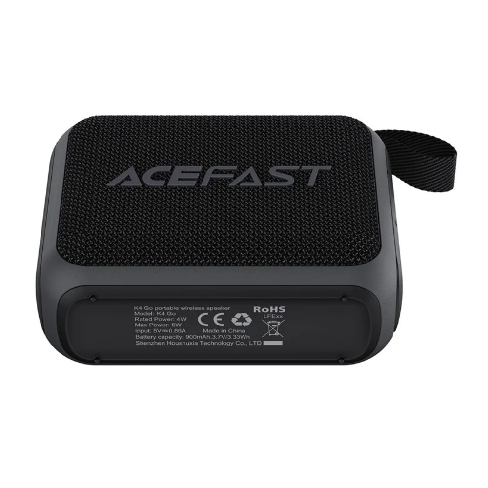 Портативна колонка ACEFAST K4 Go portable wireless speaker 5W, IPX7, Black Киев - изображение 5