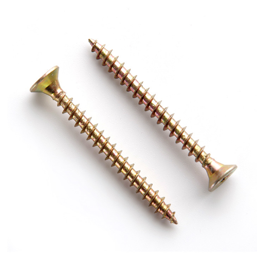 Саморіз універсальний з потайною головкою 3,5*50мм цинк жовтий 100шт/уп APRO Житомир - изображение 2