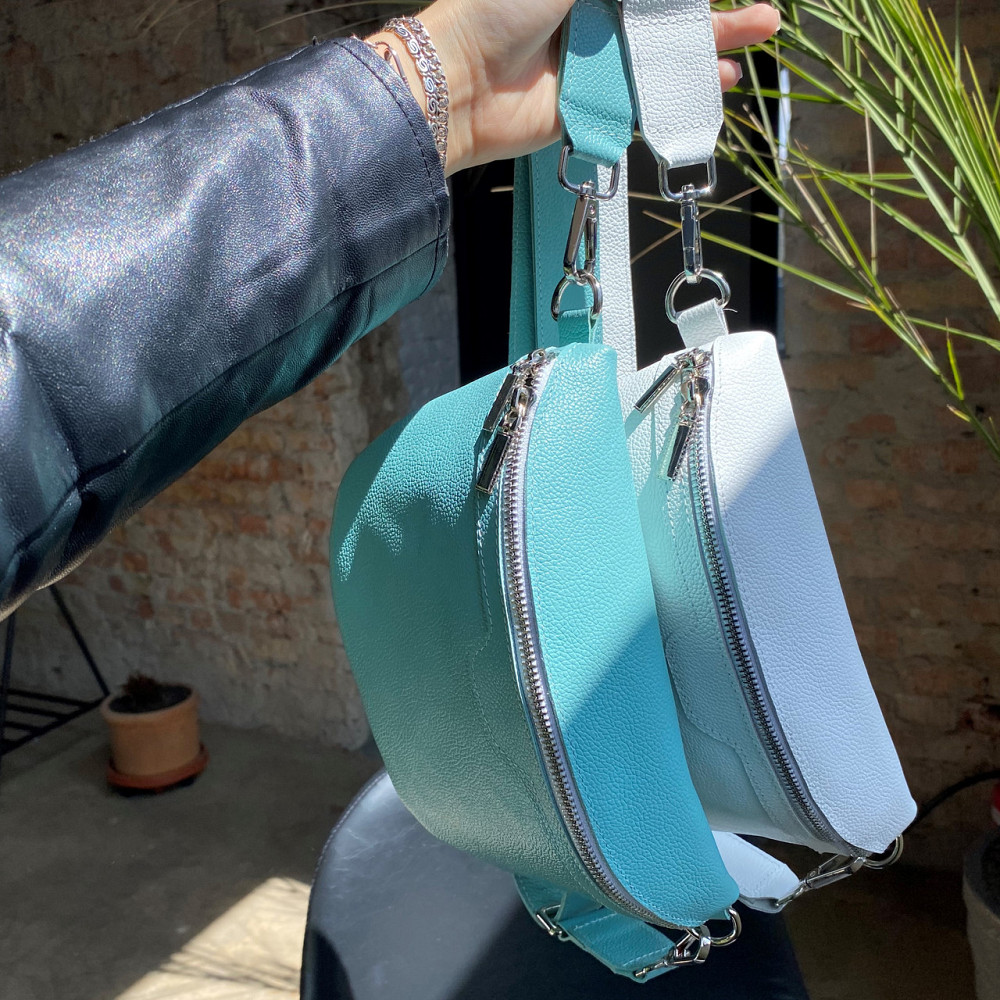 Бананка кожаная женская, поясная качественная классическая на каждый день, бежеваяMasterSem Киев - изображение 7