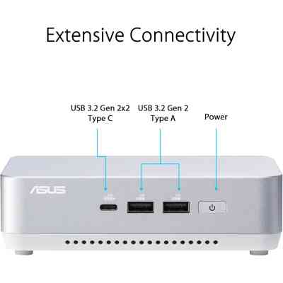Компьютер ASUS NUC 14 Pro+ RNUC14RVSU900002I Kit(L6) / Ultra 9 185H, M.2 22x80 NVMe; 22x42 NVMe (90AR0051-M000J0) Винница