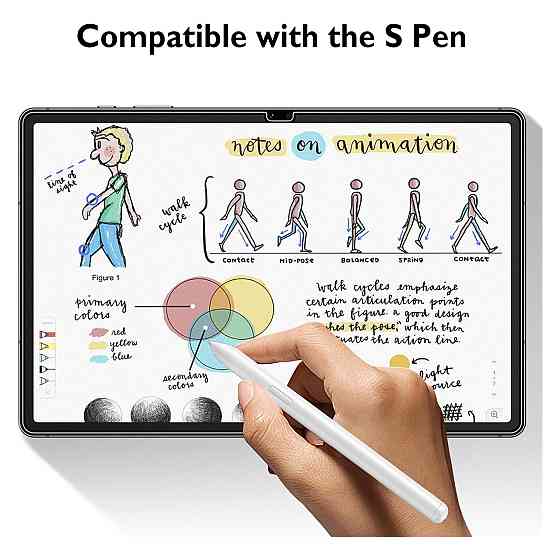 Захисне скло Mothca для Samsung Galaxy Tab S9 FE 12.4 S10 Plus S9 Plus матове загартоване 9H антиблікове з олеофобним покриттям Київ