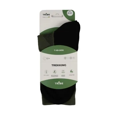 Носки Tribe Trekking black 44-46 (T-KB-0010-black-44-46) Винница