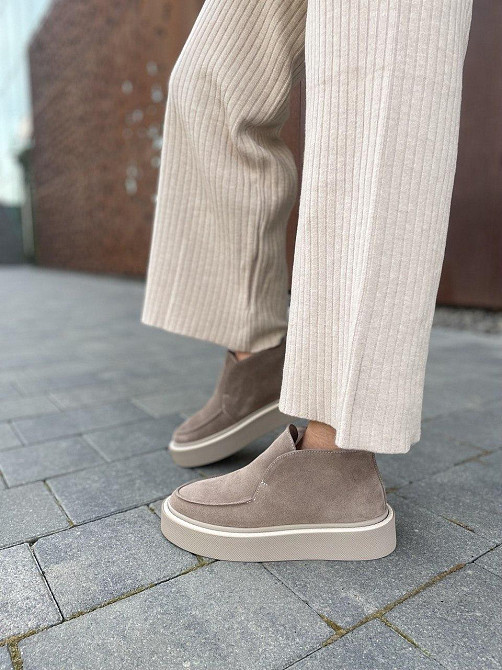 Черевики жіночі GREMMY капучино натуральна замша з хутром висота 8см (5332) Коломыя - изображение 9