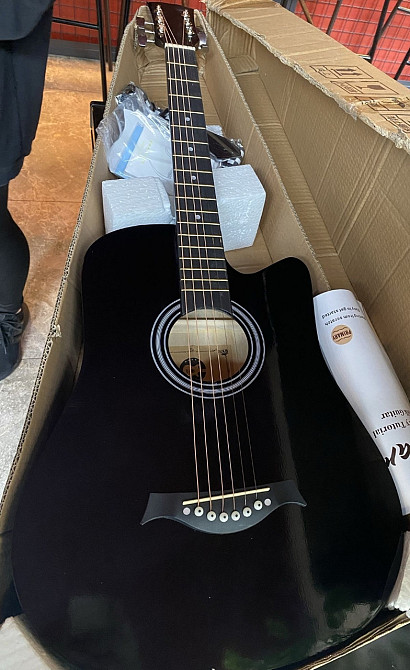 Гітара чорна глянцева нова срочно!! Харків - фото 4
