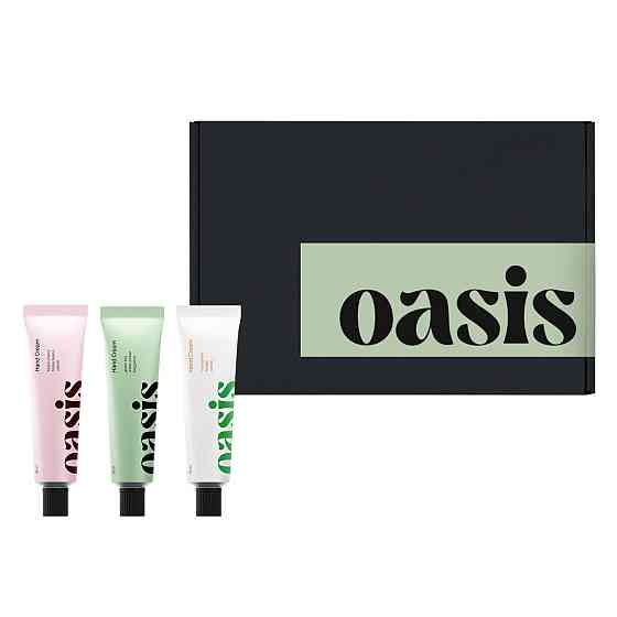Набір подарунковий з 3-х кремів для рук Green Tea, Lost Cherry, Mandarine Basilic Oasis Київ