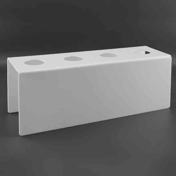 Підставка EKOSTAR для вафельного ріжка на 4шт. Біла. Акрил 3 мм Київ