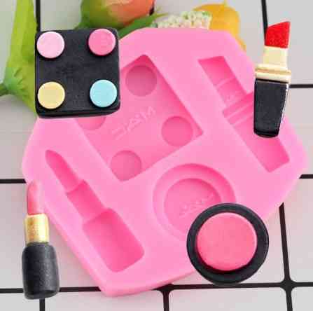 Молд силиконовый Косметика 68 на 63 мм розовый Киев