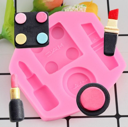 Молд силиконовый Косметика 68 на 63 мм розовый Киев - изображение 3