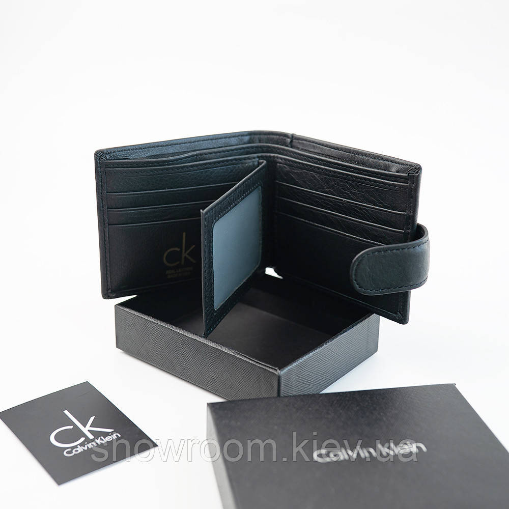 Мужской кожаный кошелек на застежке Ск (2081) подарочная упаковка Киев - изображение 3