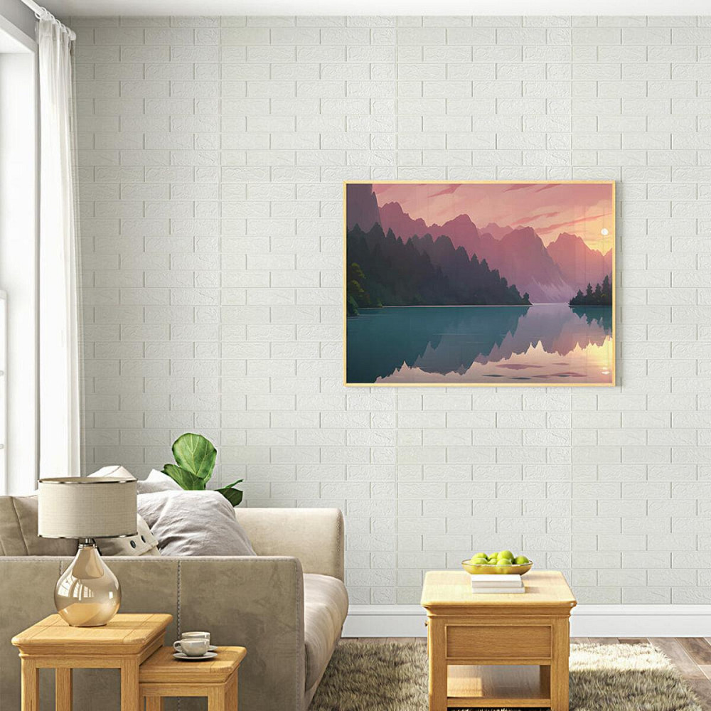 Біла 3D стінова панель Київ - фото 5