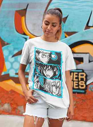 Футболка для мальчика аниме Магическая битва оверсайз (рост от 165 до 180 ) Черний AnimeJ0934m Днепр