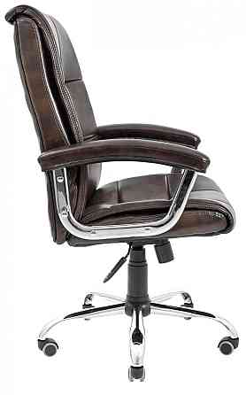 Офісне Крісло Керівника Richman Arizona Titan Dark Brown Хром М1 Tilt Коричневий Київ