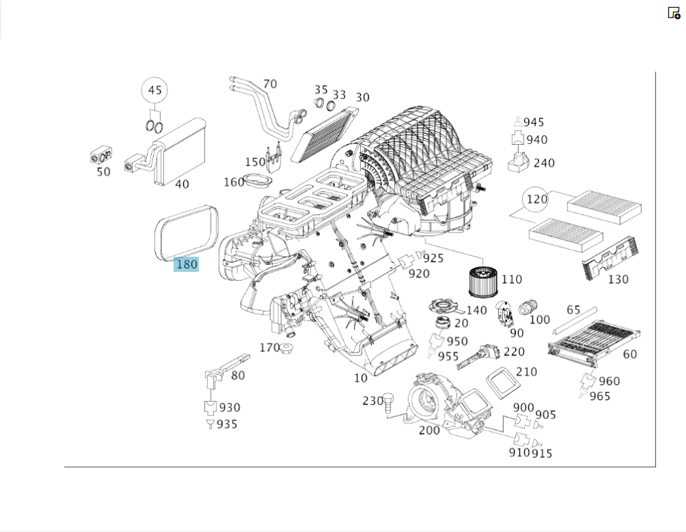 Mercedes-Benz  A2518351298 Ущільнювач корпусу обігрівача впуску забортного повітря GL X164 ML W164 R-class short W251 R-class long V251 ML/GLE W166 GL Одеса - фото 2