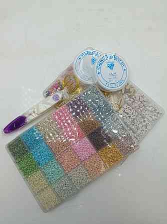 Великий набір бісеру Morandi (3 мм) з фурнітурою та інструментами Луцк