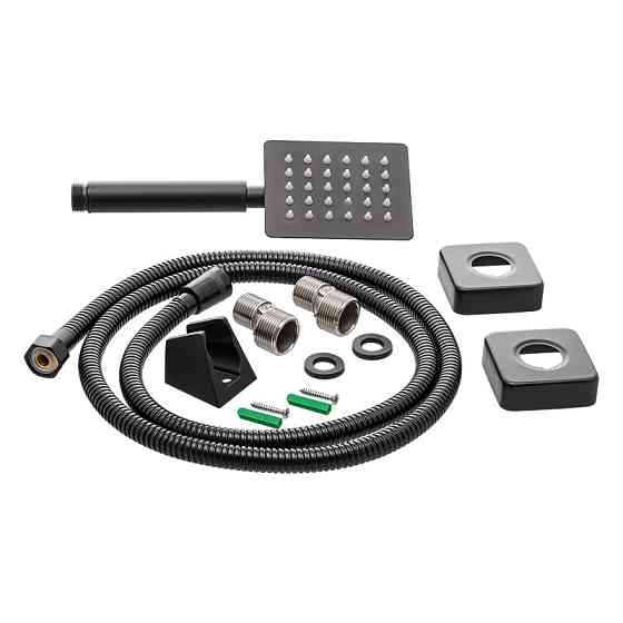 Чёрный смеситель для ванны Mixxus KUB-006 из нержавеющей стали (MI2811) Харьков